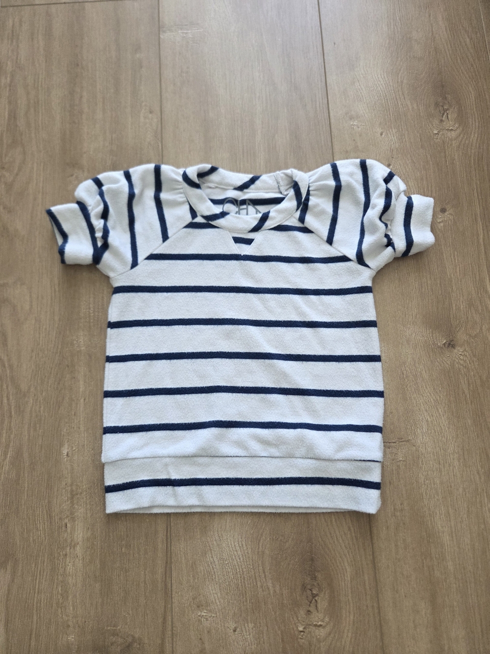 Chaser  Navy Stripe Short-Sleeve Tee - White & Navy
